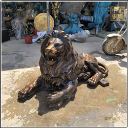 大型鑄銅獅子雕塑