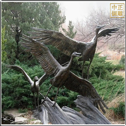 室外景觀銅天鵝雕塑