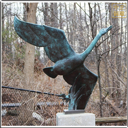 銅天鵝飛行雕塑鑄造
