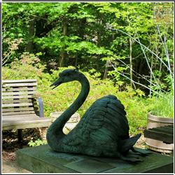 園林銅天鵝雕塑