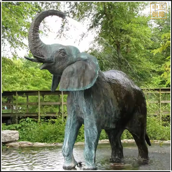 銅大象園林景觀雕塑